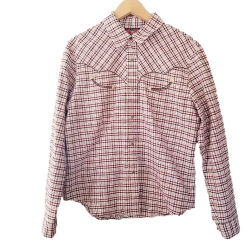 Roper Western Plaid Pearl Snap Shirt